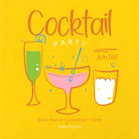 Cocktails Instagram Post Design