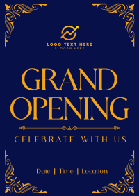 Grand Opening Celebrate Poster Design