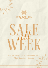 Minimalist Week Discounts Flyer