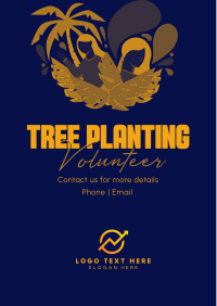 Minimalist Planting Volunteer Flyer