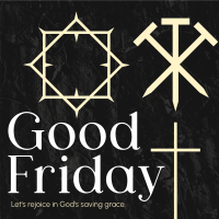 Minimalist Good Friday Greeting  Instagram Post