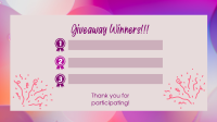 Aesthetic Giveaway Winners Facebook Event Cover