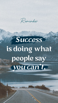 Success Motivational Quote Instagram Reel