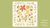 Open Flower Shop Animation Design