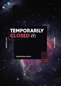 Temporarily Closed Poster