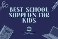 School Supplies Pinterest Cover Image Preview