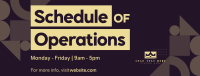 Corporate Schedule Facebook Cover