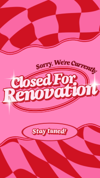 Romantic Closed Renovation Instagram Story