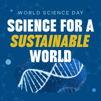 Sustainable World Science Day Instagram Post Design