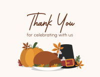 Thanksgiving Dinner Thank You Card Image Preview