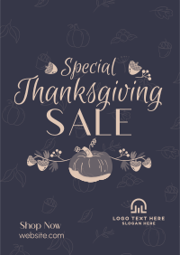 Special Thanksgiving Sale Poster