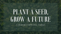 Plant Seed Grow Future Earth Animation