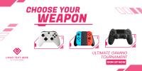 Choose your weapon Twitter Post