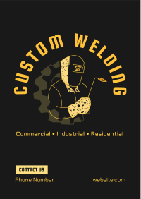 Custom Welding Badge Flyer