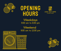 Laundry Shop Hours Facebook Post