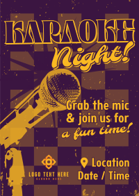 Pop Karaoke Night Poster