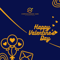 Simple Valentines Greeting Instagram Post Image Preview