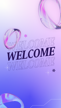 Abstract Welcome Page YouTube Short Design