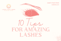 Lashes Tips Pinterest Cover Design