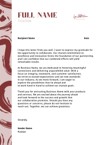 Fancy Paint Brush Letterhead