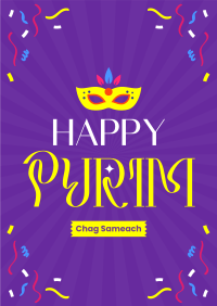 Burst Purim Festival Poster