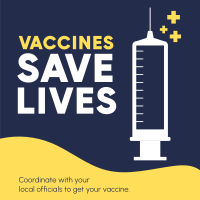 Vaccines Save Lives Instagram Post