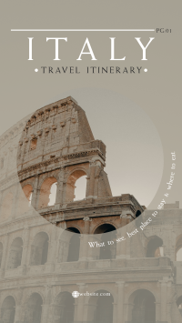 Italy Itinerary Instagram Story Image Preview