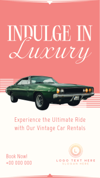 Luxury Vintage Car Video