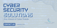 Cyber Security Futuristic Twitter Post