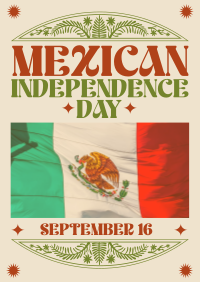 Rustic Mexican Independence Day Poster