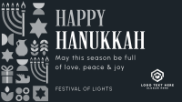 Happy Hanukkah Pattern Video Image Preview