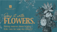 Sophisticated Florals Open Animation