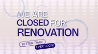 Bubbly Closed Announcement  Animation