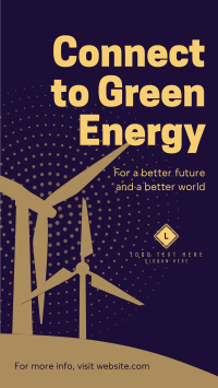Green Energy Silhouette Instagram Story