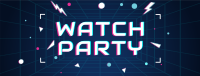 Futuristic Watch Party Facebook Cover Image Preview