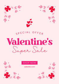 Valentines Day Super Sale Poster