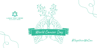 World Cancer Day Lungs Illustration Twitter Post