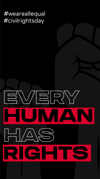 Every Human Has Rights Instagram Reel Design