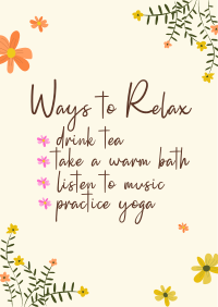 Ways to relax Poster