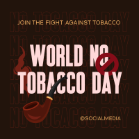 Fight Against Tobacco Linkedin Post Design