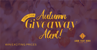 Autumn Giveaway Alert Facebook Ad