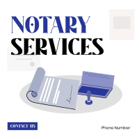 Notary Paper Instagram Post Design