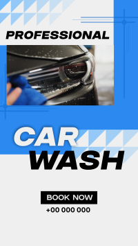 Professional Car Wash Services Facebook Story