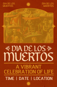 Minimalist Dia De Los Muertos Invitation