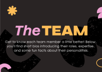 Get to Know the Team Postcard