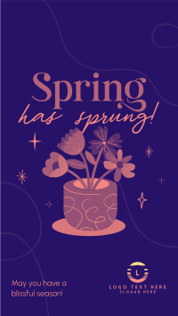 Spring Flower Pot Instagram Story