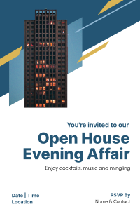 Open House Evening Affaire Invitation