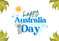 Koala Astralia Celebration Postcard