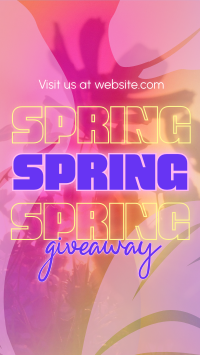 Exclusive Spring Giveaway Instagram Story