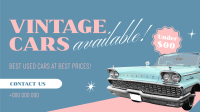 Vintage Cars Available Video